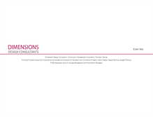 Tablet Screenshot of dimensionsdesignconsultants.com